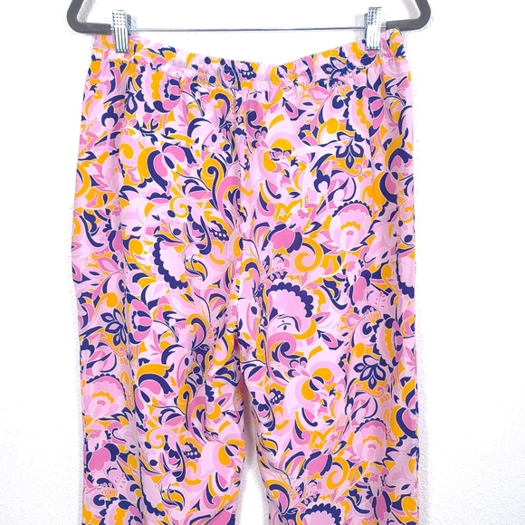 J.CREW Pull-On Silk Paisley Swirl Pants - Picture 8 of 9